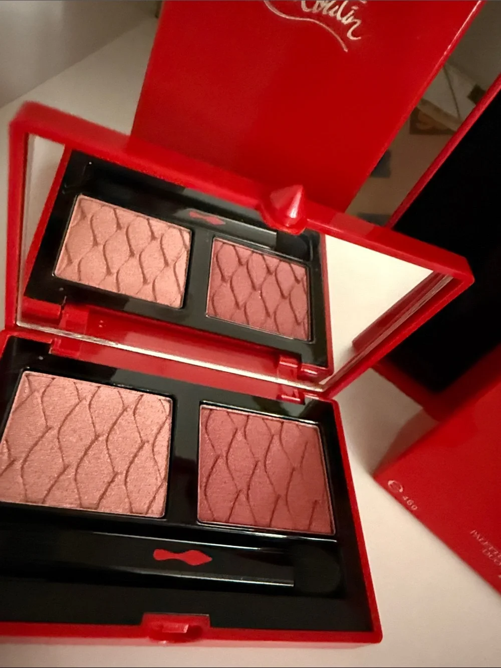 Christian Louboutin Eyeshadow Duo, Rouge Lipstick & GWP Notebook Set